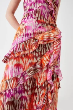 Coast Metallic Ruffle Wrap Maxi Dress -Coast Sales Store bcc05467 multi xl 2