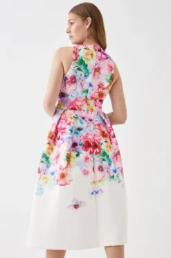 Coast Cross Front Full Skirt Scuba Midi Dress -Coast Sales Store bcc05499 ivory xl 2 scaled