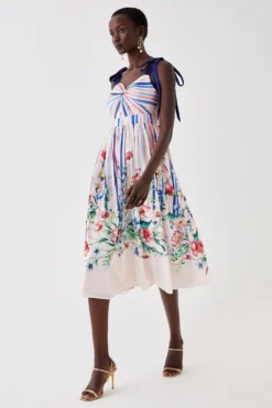 Coast Cami Midi Dress In Glossy Organza