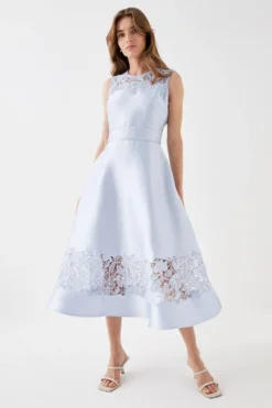 Coast Lace Top & Hem Midi Dress