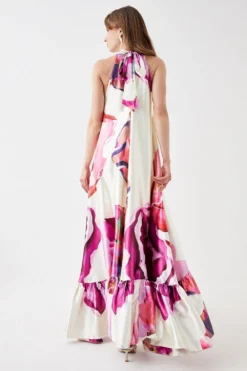 Coast Flowing Halter Maxi Dress -Coast Sales Store bcc05676 white xl 2