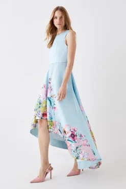 Coast The Collector Dip Back Twill Midaxi Dress -Coast Sales Store bcc05710 blue xl 2