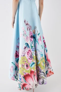 Coast The Collector Dip Back Twill Midaxi Dress -Coast Sales Store bcc05710 blue xl 3