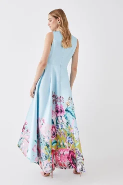 Coast The Collector Dip Back Twill Midaxi Dress -Coast Sales Store bcc05710 blue xl 4