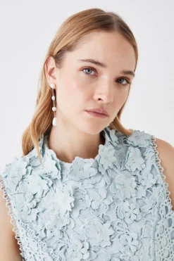 Coast The Collector Applique Lace Mini Dress -Coast Sales Store bcc05711 blue xl 2