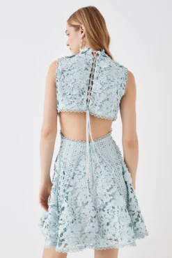 Coast The Collector Applique Lace Mini Dress -Coast Sales Store bcc05711 blue xl 4
