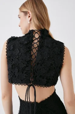 Coast The Collector Applique Lace Midi Dress -Coast Sales Store bcc05713 black xl 2