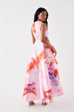 Coast Petite Dip Hem Twill Midi Dress -Coast Sales Store bcc05720 pink xl 2