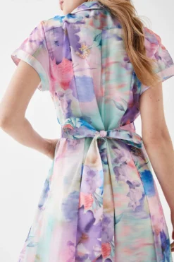 Coast Belted Organza Shirt Dress -Coast Sales Store bcc05784 multi xl 2