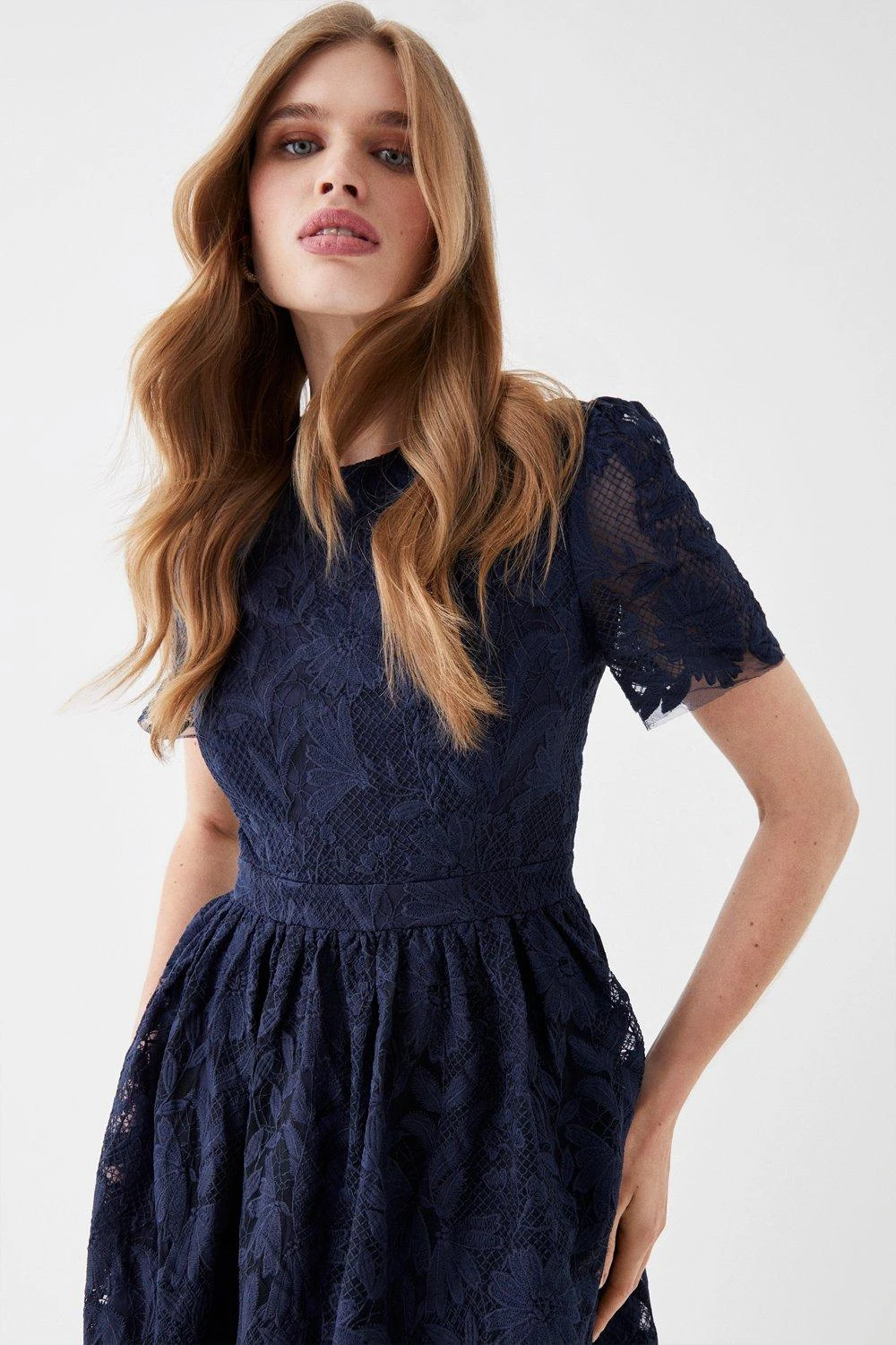 Coast Lace Midi Dress 2 Coast Lace Midi Dress - Image 2