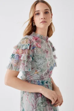 Coast The Collector Mesh Maxi Dress With Sequins -Coast Sales Store bcc05842 sage xl 3