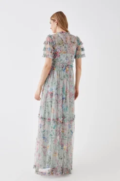 Coast The Collector Mesh Maxi Dress With Sequins -Coast Sales Store bcc05842 sage xl 4