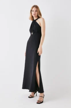 Coast Petite Twist Halterneck Maxi Dress