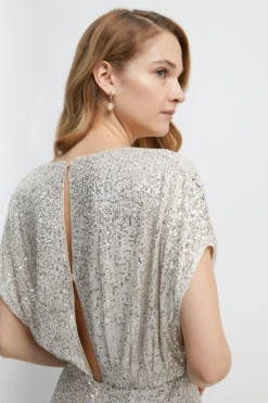 Coast Batwing Sequin Bridesmaids Maxi Dress -Coast Sales Store bcc05918 champagne xl 2 scaled