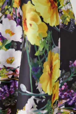 Coast Dip Hem Twill Dress With Curved Neck Line -Coast Sales Store bcc05960 floral xl 3